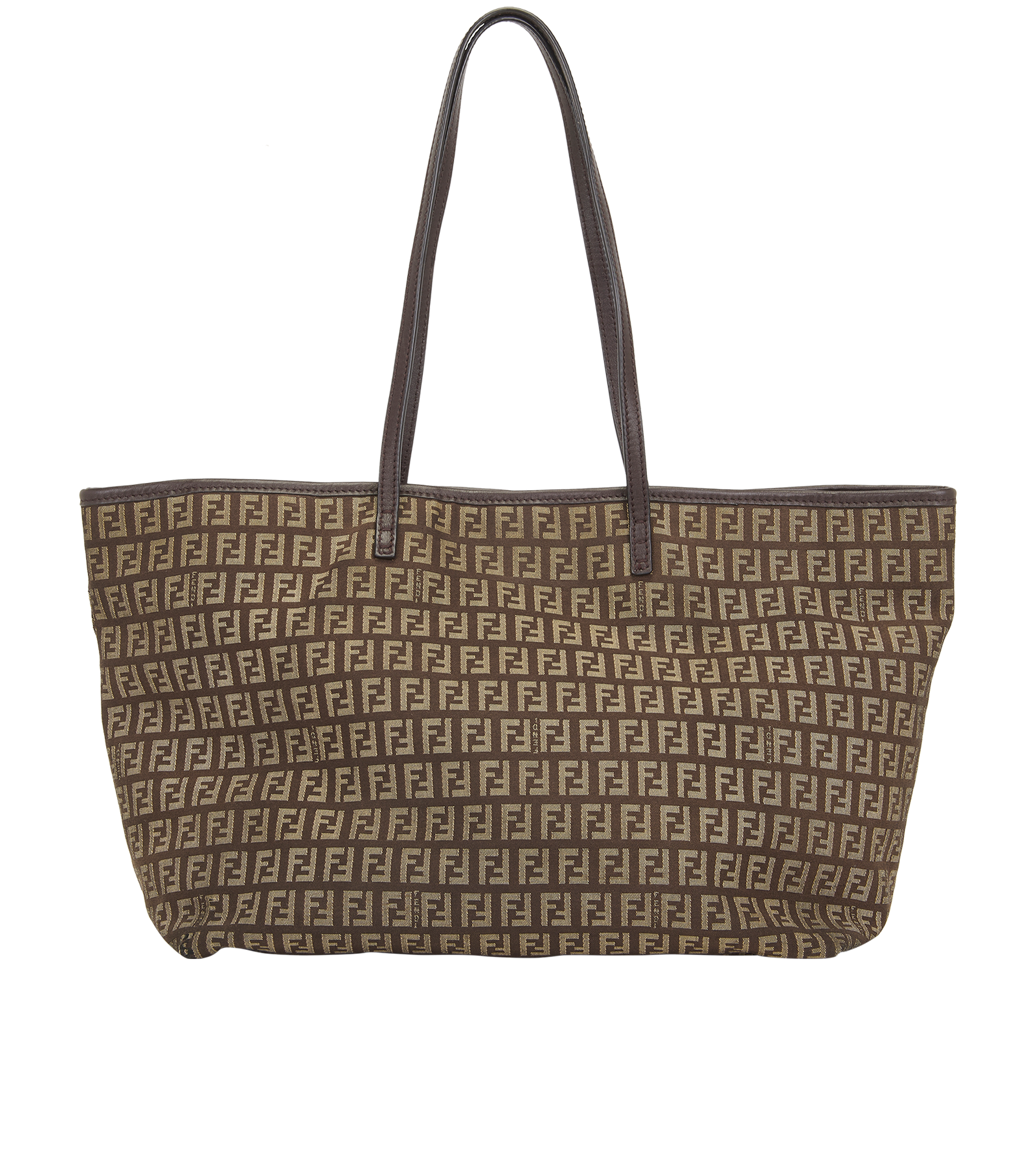 Zucca Tote Bag, &pound;290, Handbags, Brown, Canvas, Back view